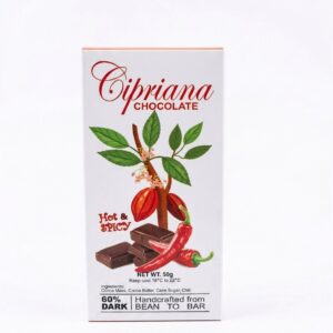 Cipriana Chocolate 60% Dark Hot & Spicy 50g