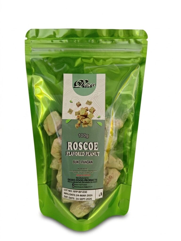 Deseo Roscoe Flavored Peanut-Buko Pandan 100g