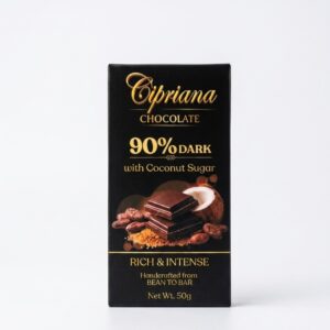Cipriana Chocolate 90% Dark w/ Coconut Sugar 50g